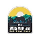 Vagabond Heart Great Smoky Mountains National Park Fridge Magnet - 3D PVC Great Smoky Mountains Refrigerator Travel Magnet - Road Trip Souvenir - 3D Retro/Vintage Kitchen Travel Gift