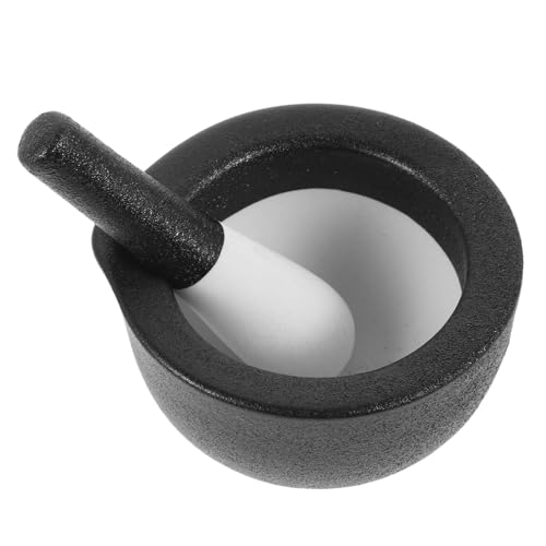 OUNONA 1 Juego De De Medicina Varilla De Molienda Molinillos De Especias Mortero Para Uso En La Cocina Tazón De Molienda Doméstico De Mano De Madera