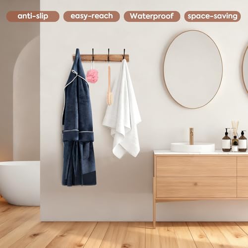 Coat-Rack-Wall-MountAcacia-Wood-Coat-Hooks-Wall-Mount15-Wall-Coat-Rack-with-Heavy-Duty-4-Double-HooksHat-Rack-Wall-Coat-Hanger-for-TowelDogs-LeashesCoatBag
