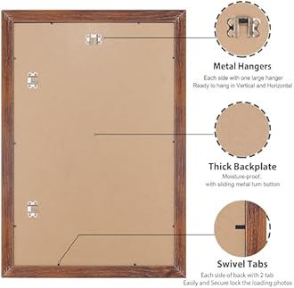 LaVie Home 24x30 Picture Frame Brown, Puzzles Frame for Wall Decoration, Classic Brown Minimalist Style Suitable for Decorating Houses, Offices, Hotels, Puzzles Posters Photos or Artwork（1 Pack）