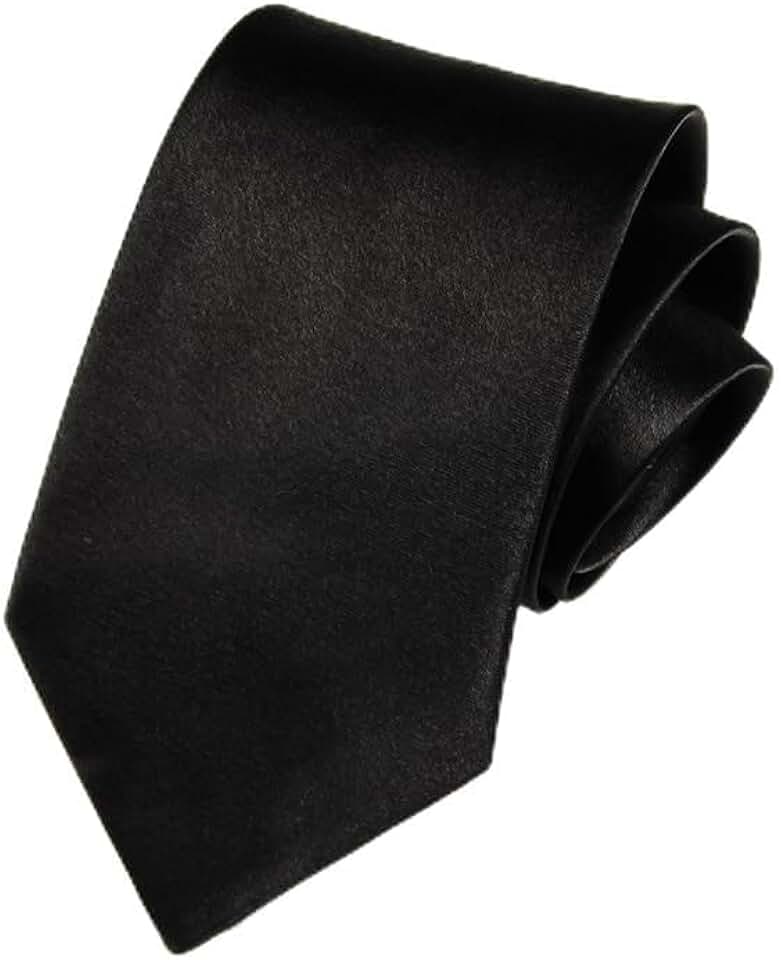 Gravata skinny clássica para homens, gravata de negócios de cor sólida de 8 cm de largura, para ternos formais profissionais e roupas de escritório