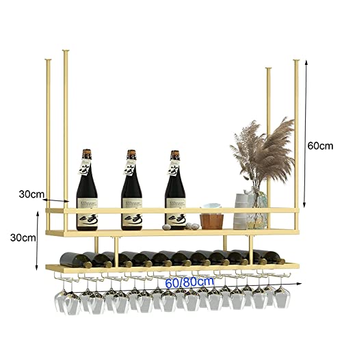 Estante para botellas de vino de hierro y madera 80 cm miniatura 6