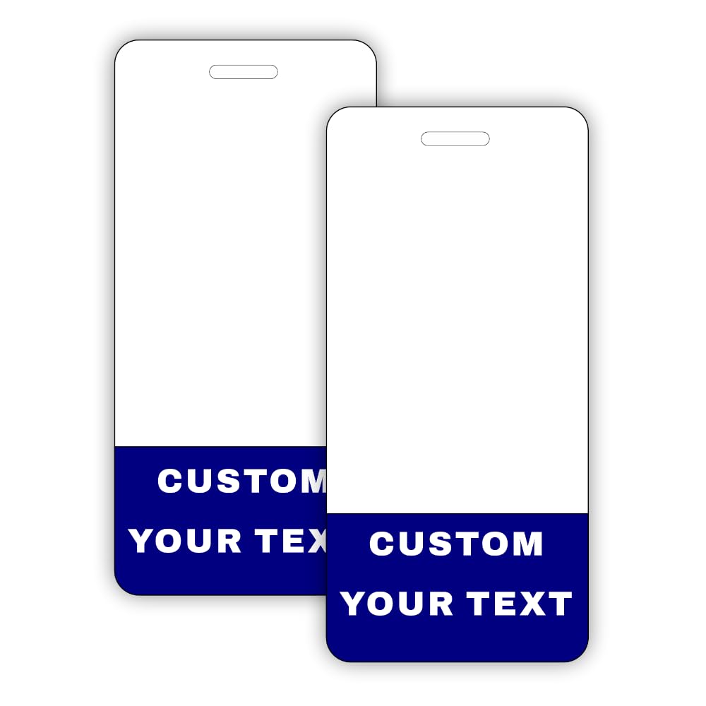 Custom Badge Buddy 4.5x2.1in - Vertical - PVC Material Durable and Anti-Scratch Waterproof - Great for Medical Nurse, Doctor, Student, Staff -