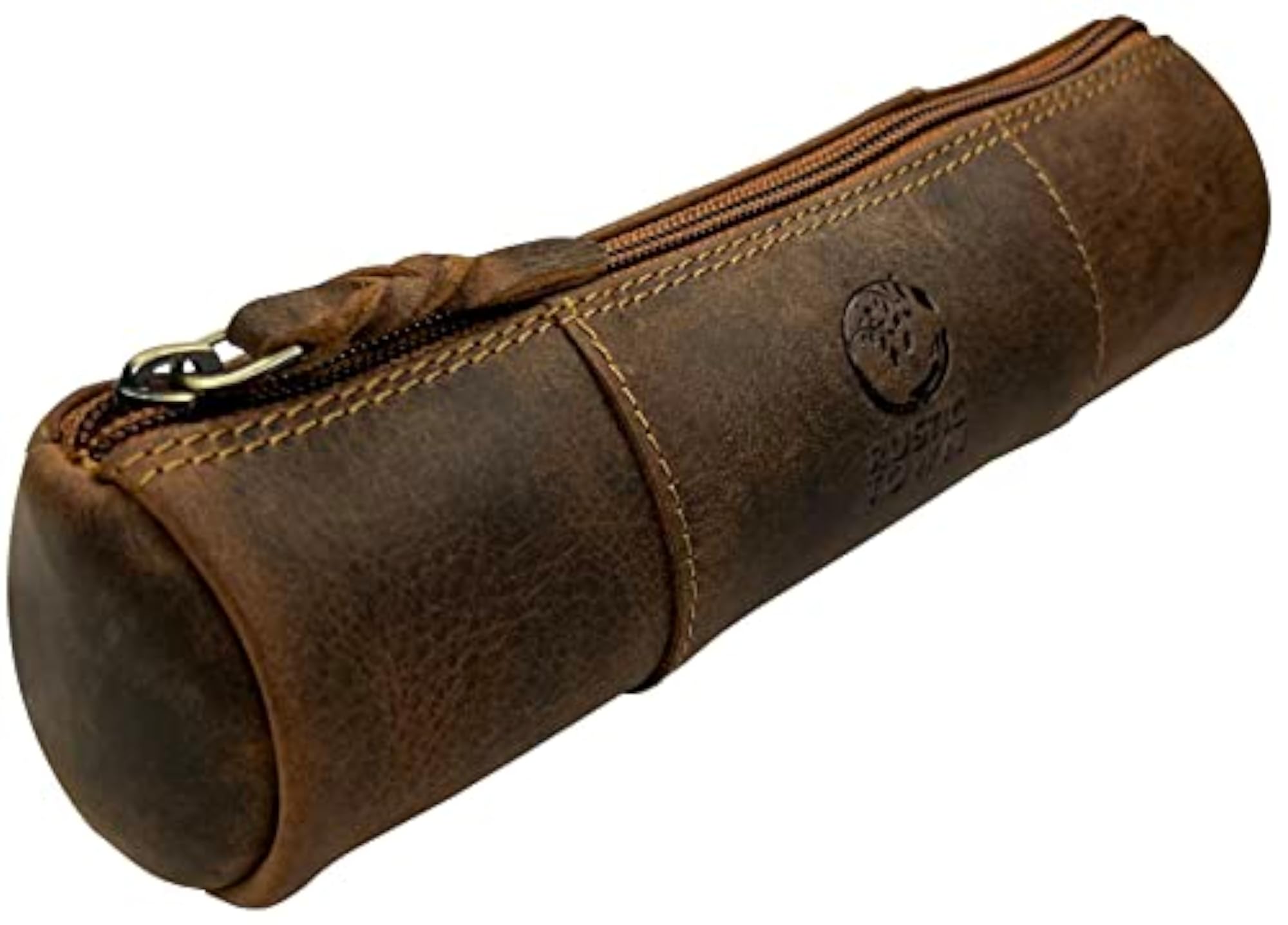 Leather Pencil Case Holder, Utility Bag for School & Office