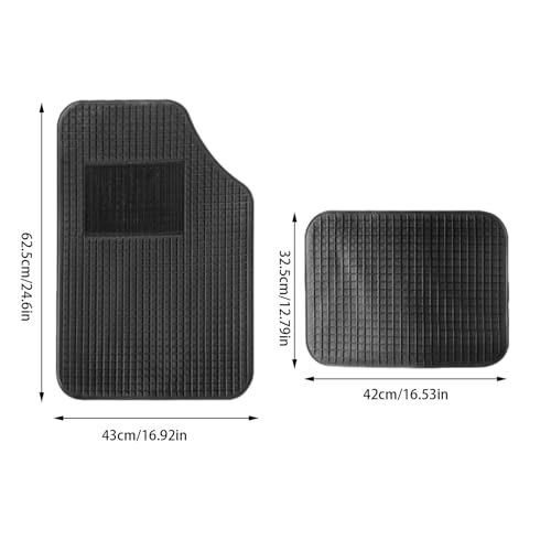 Tapis de sol automobile antidérapant résistant à l'eau et à la boue du quotidien