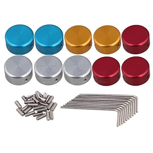 Ubersweet® 10pcsAluminum Alloy Guitar Effects Parts Stomp Switch Box Foot Metal Amazon.in