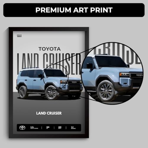 Image of Funk You Store Land Cruiser Poster | Framed Land Cruiser LC300 A4 Sized (31 x 23 cm) | SUV Frames for Wall | Car Frames for Wall, Bedroom, Hostel, Study Room (F 053)
