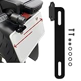 Vitalux プロト デイトナステー互換 キジマ ミツバサンコーワ対応 ナンバープレートホルダー付きドラレコマウント 全排気量対応 原付二輪 大型二輪 スチール製 防錆 リアカメラ対応 画角調整可能(右上 プロト デイトナ互換)