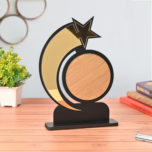 Gift Kya De Star Trophy Memento | Self-Customizable Wooden & Acry...