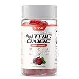 Snap Supplements Beet Root Gummies, Nitric Oxide Supplement with Organic Beets, Vitamins, Pomegranate and Antioxidants for Energy, Circulation Support, 60 Sugar Free Gummies, Peach