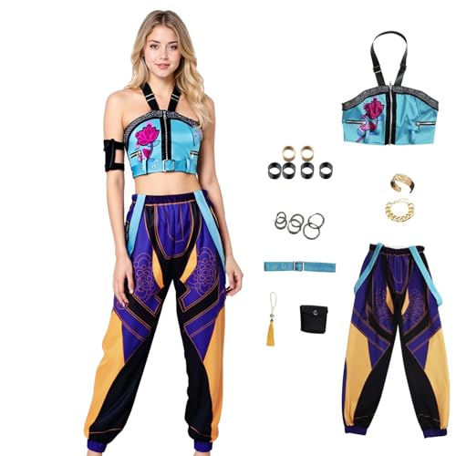 Demon Hunters Costume Zoey Rumi Mira Cosplay Pop Singers Womens Halloween Outfits with Accessories