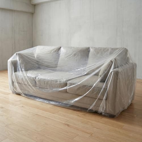 Funda para Sofá Transparente 360x135 cm Protector Plástico para Muebles Grandes 7