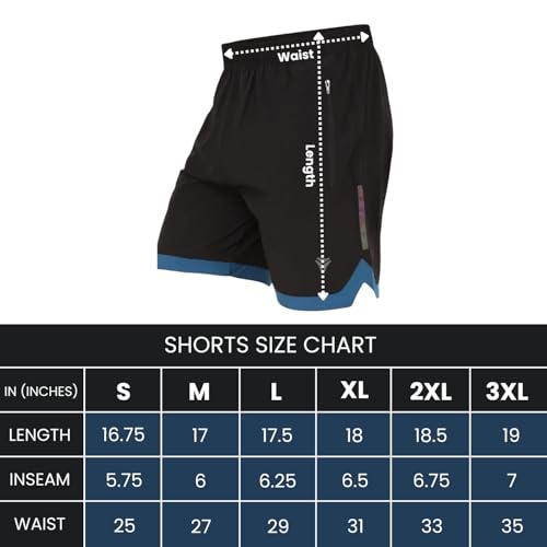 Image of NEVER LOSE Mens Running Athletic Shorts 5 inch Inseam Quick Dry Workout Shorts Men Lightweight Gym Shorts with Pockets