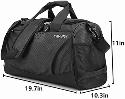 THNWSY Travel Duffel Bag Sports Gym Bag with Dry Wet Pocket & Shoes Compartment for Women and Men 2 THNWSY Travel Duffel Bag Sports Gym Bag with Dry Wet Pocket & Shoes Compartment for Women and Men