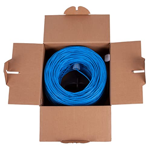 Cable Cat5e CMP UTP 1000 pies Azul miniatura 3