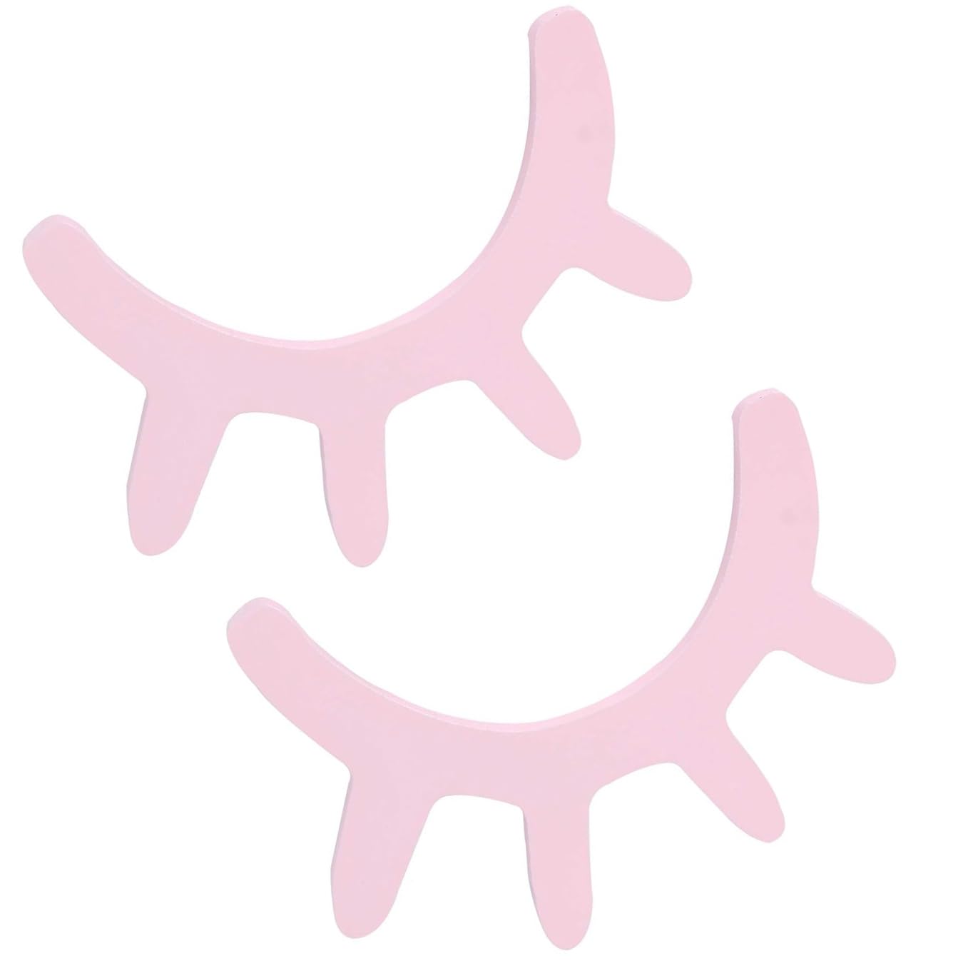 Bobozhong Red Eyelash Wall Sticker,2 Pcs Cute Wooden Eyelash Wall Sticker Stickers Sleepy Eyes Wall Decals For Children's Baby Bedroom Living Room Art Decoration Pink