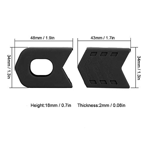 Tbest manivelle de vélo Protector, 1 Piar manivelle vélo Crank Arm Protector Boots Gear de Protection pour vélo vélo - Image 4