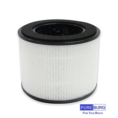 PUREBURG 2-Pack 3-IN-1 Replacement HEPA Filters Compatible with HIMOX H02 Air Purifier - Image 2