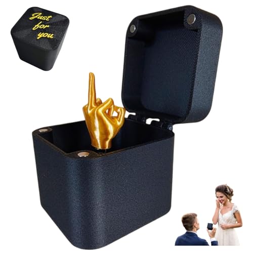 Coffret Cadeau Surprise - Doigt d'Honneur dans une Boîte Amusante - Cadeaux Farces et Pop-Up pour Adultes (1PCS)
