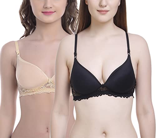 Image of FIMS - Fashion is my style Women Lace Padded Bra Lightly Pad Full Coverage