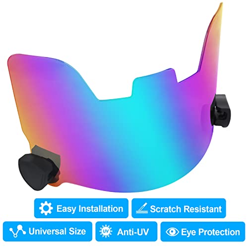Tinted Football Visor, Football Helmet Visor for Adults&Youth with Clips, Easy Install Visor for Football Helmet Protection Gear