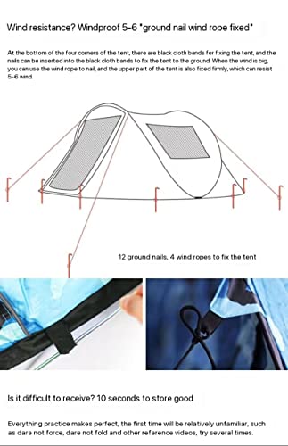 Carpa portátil plegable para camping 5-8 personas miniatura 3