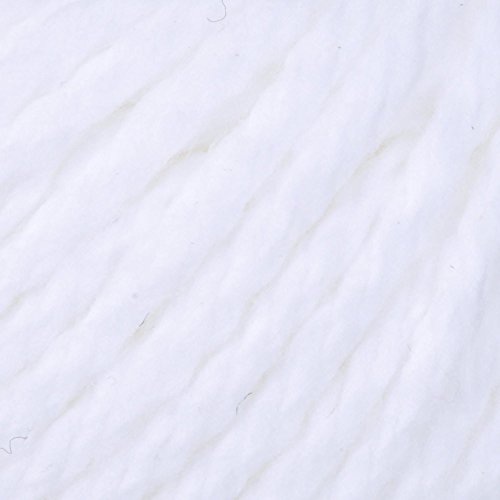 Image of Lily Sugar 'N Cream The Original Solid Yarn, 2.5oz, Medium 4 Gauge, 100% Cotton - White - Machine Wash & Dry
