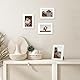 EXYGLO 12er Set Bilderrahmen 9x13 cm, Weiße Fotorahmen Collage für 13x9 cm Fotos und Bilder, Modern Rahmen Leicht und Dünn - Wand- oder Tischaufsteller
