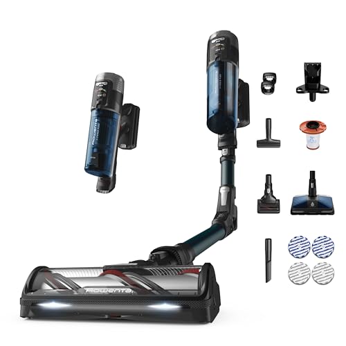 Aspiradora escoba inalámbrica Rowenta X-Force Flex 13.60 Animales RH9AD1WO 380 W Azul