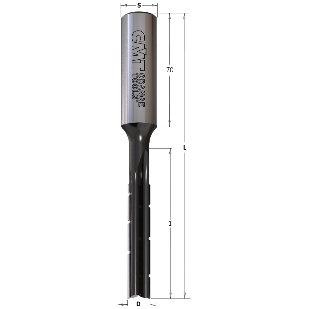 CMT Orange Tools 102.100.31 - Broca cortes rectos con rompevirutas kss d 10 z2 s 16x50 dx