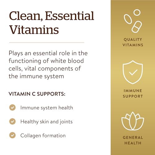 Solgar Vitamin C 1000 mg, 250 Vegetable Capsules, Non-GMO, Gluten Free - image 5