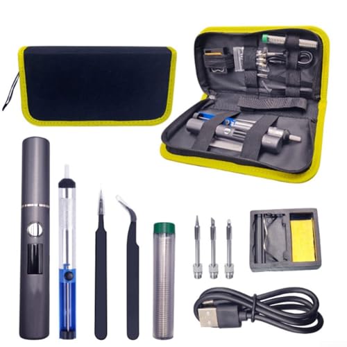 Fer à souder sans fil 1400 mAh avec écran LCD numérique et accessoires de soudage