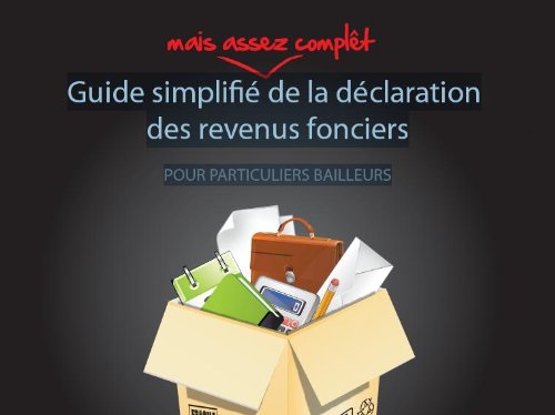 Guide simplifié de déclaration de revenus fonciers