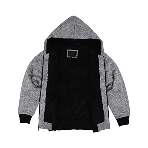 Image of Gary Com Heavyweight Sherpa Hoodies for Men, Thick Fleece Lined Full Zip Up Winter Warm Sweatshirts Work Jackets