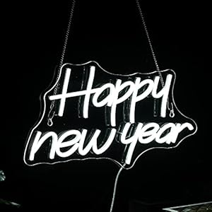 Happy New Year Neon Sign New Years Eve Party LED Lights Letter Neon Signs for Wall Decor Dimmable Light up Signs for Home, Bedroom Room Winter Christmas Happy New Year Party Favor Happy New Year Neon Sign New Years Eve Party LED Lights Letter Neon Signs for Wall Decor Dimmable Light up Signs for Home Bedroom Room Winter Christmas Happy New Year Party Favor