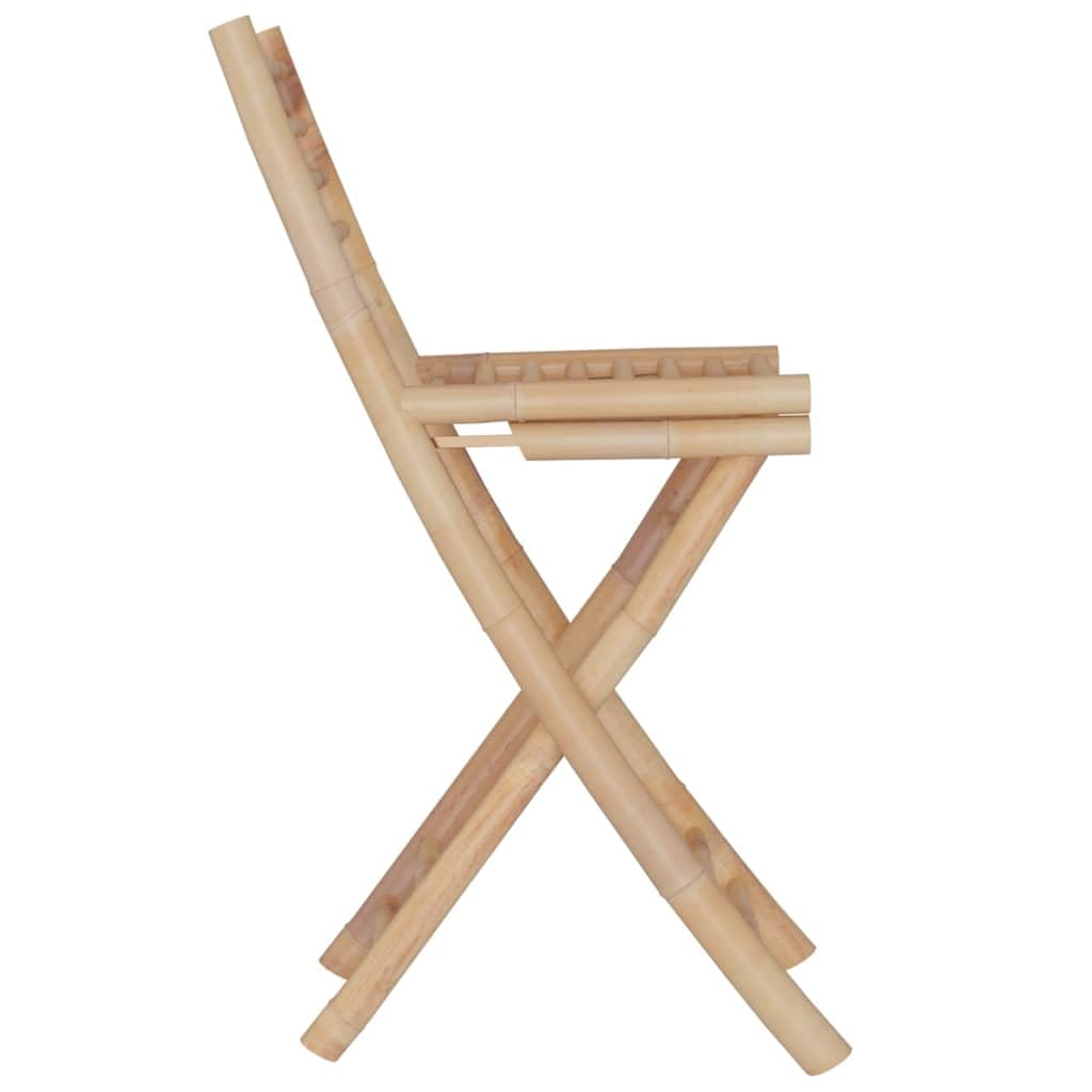 Set da Bar da Giardino 3 Pezzi in Bambù con Tetto e 2 Sedie | Bancone pieghevole tropicale con tetto integrato per giardino e patio, ideale per aperitivi all'aperto con amici.