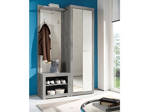 möbelando Garderobe Dielengarderobe Flurgarderobe Komplett Set Flur Rio de...