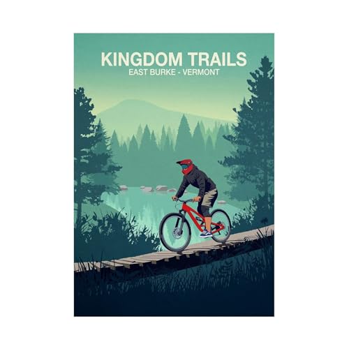 Kingdom Trails Mountain Bike Poster (A2) 42cm x 59.4 cm
