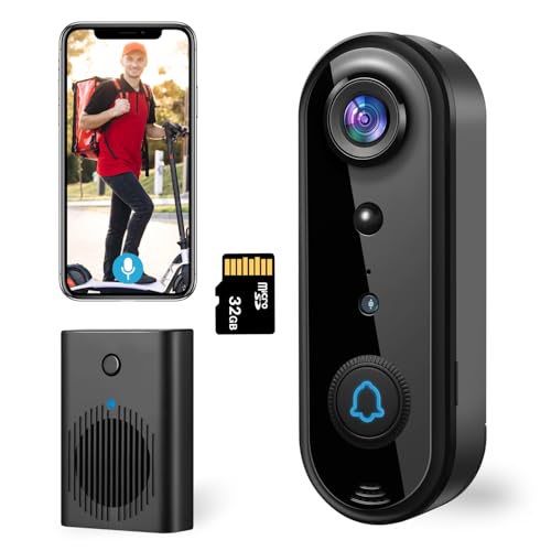HD Wireless Video Doorbell Camera with Smart Detection