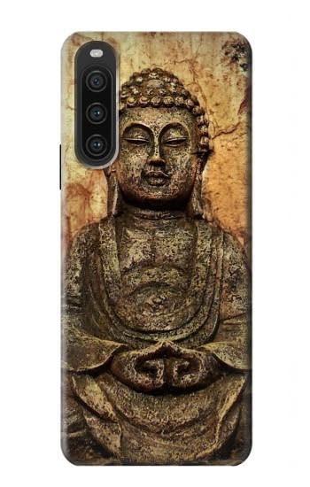 R0344 Buddha Rock Carving Case Cover for Sony Xperia 10 V