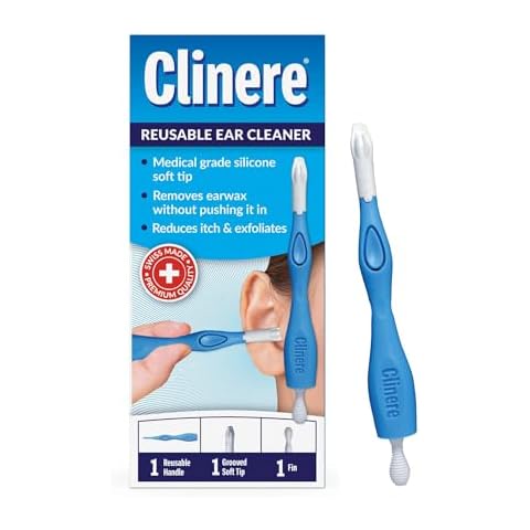 Clinere® Reusable Ear Cleaner Kit - Earwax Remover Tool for Gentle Ear Canal Cleaning & Itch Relief - Safe Home Ear Wax Removal - Reusable & Effective Ear Care Solution Cover