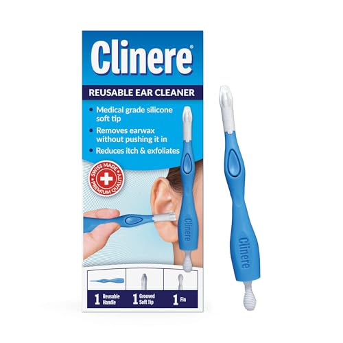 Clinere Reusable Ear Cleaner Kit - Earwax Remover Tool for Gentle Ear Canal Cleaning & Itch Relief - Safe Home Ear Wax Removal - Reusable & Effective Ear Care Solution
