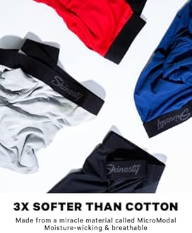 Shinesty Boxer Briefs for Men Pack of 3 - Hammock Support Pouch Underwear for Men with Fly