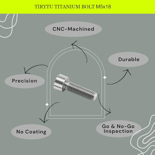 Image of M5x18 Titanium Bolts, Natural Finish