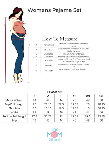 Image of The Mom Store Pajama Set for Women | Soft Cotton Breathable Nightwear for Comfortable Sleep | Stylish Elegant Sleep Suit & Lounge Wear for Womens | Everyday Nightsuit | Shirt Pyjama Set for Women
