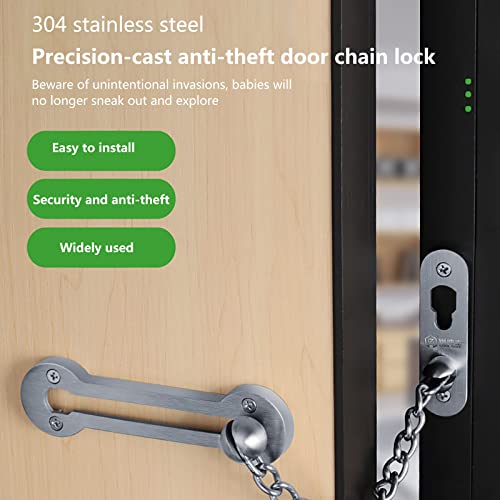 Garde-chaîne de sécurité et verrou de porte en acier pour maison
