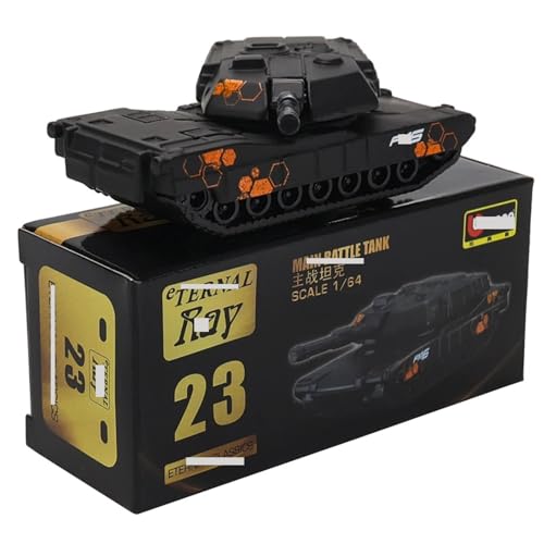 Modelo Militar Tanque 1/64 Negro Coleccionable miniatura 5