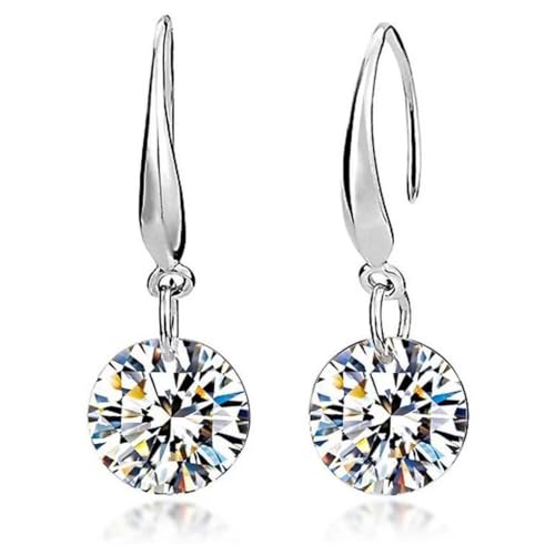 Boucles d'oreilles pendantes or blanc : le cadeau idéal avec cristaux