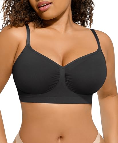 Women's Wireless Seamless Bras No Underwire Stretch Adjustable Bralettes Comfortable Soft Everyday Bra