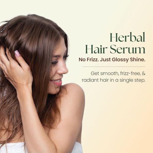 Image of Moha Herbal Hair Serum with Hibiscus, Flaxseed & Water Lily for Dry and Healthy Hair | Enhance Shine, Softness, & Smoothness, Reduces Hair Fall & Soothes Scalp | Clinically Proven Lightweight Formula, Non-Sticky Daily Use for All Hair Type | Best Serum for Frizz-Free & Shiny Hair - 100 Ml (Pack of 1)